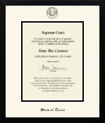 State of Texas diploma frame - Icon in Gotham