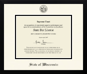 State of Wisconsin diploma frame - Icon in Gotham