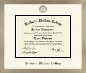 Baldwin-Wallace College diploma frame - Icon in Light Champagne