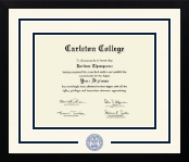 Carleton College diploma frame - Dimensions Spirit in Gotham
