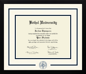 Bethel Minnesota diploma frame - Dimensions Spirit in Gotham