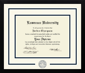Lawrence University diploma frame - Dimensions Spirit in Gotham