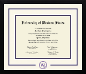 University of Western States diploma frame - Dimensions Spirit in Gotham
