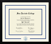 San Jacinto College diploma frame - Dimensions Spirit in Gotham