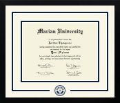 Marian University in Indiana diploma frame - Dimensions Spirit in Gotham