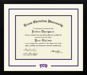 Texas Christian University diploma frame - Dimensions Spirit in Gotham