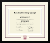 Loyola University Chicago diploma frame - Dimensions Spirit in Gotham