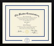 Boston Conservatory at Berklee diploma frame - Dimensions Spirit in Gotham