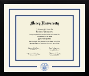 Mercy University diploma frame - Dimensions Spirit in Gotham