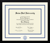 Seton Hall University diploma frame - Dimensions Spirit in Gotham