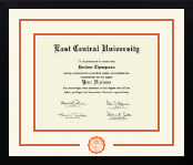 East Central University diploma frame - Dimensions Spirit in Gotham