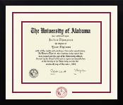 The University of Alabama Tuscaloosa diploma frame - Dimensions Spirit in Gotham