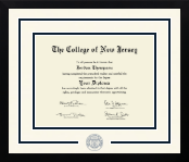 The College of New Jersey diploma frame - Dimensions Spirit in Gotham