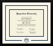 Pepperdine University diploma frame - Dimensions Spirit in Gotham