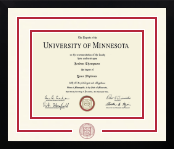 University of Minnesota Duluth diploma frame - Dimensions Spirit in Gotham
