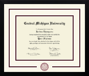 Central Michigan University diploma frame - Dimensions Spirit in Gotham