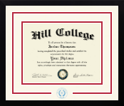 Hill College diploma frame - Dimensions Spirit in Gotham
