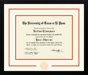 University of Texas at El Paso diploma frame - Dimensions Spirit in Gotham