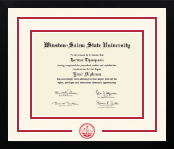 Winston-Salem State University diploma frame - Dimensions Spirit in Gotham