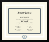 Hiram College diploma frame - Dimensions Spirit in Gotham