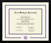 Iowa Wesleyan University diploma frame - Dimensions Spirit in Gotham