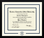 Eastern Connecticut State University diploma frame - Dimensions Spirit in Gotham