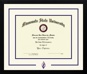 Minnesota State University, Mankato diploma frame - Dimensions Spirit in Gotham