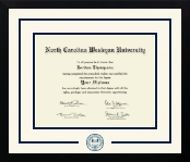 North Carolina Wesleyan University diploma frame - Dimensions Spirit in Gotham
