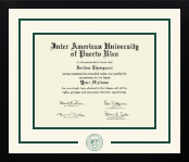 Inter American University of Puerto Rico diploma frame - Dimensions Spirit in Gotham