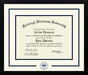 Fairleigh Dickinson University diploma frame - Dimensions Spirit in Gotham