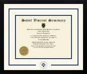 Saint Vincent Seminary diploma frame - Dimensions Spirit in Gotham
