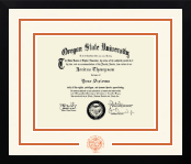Oregon State University diploma frame - Dimensions Spirit in Gotham