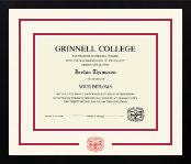 Grinnell College diploma frame - Dimensions Spirit in Gotham
