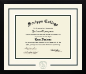 Scripps College diploma frame - Dimensions Spirit in Gotham