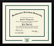 Southeastern Louisiana University diploma frame - Dimensions Spirit in Gotham