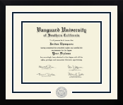 Vanguard University of Southern California diploma frame - Dimensions Spirit in Gotham