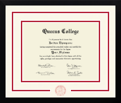 Queens College diploma frame - Dimensions Spirit in Gotham