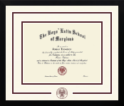 The Boys' Latin School of Maryland diploma frame - Dimensions Spirit in Gotham
