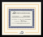 Certified Horsemanship Association diploma frame - Dimensions Spirit in Gotham