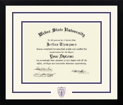 Weber State University diploma frame - Dimensions Spirit in Gotham