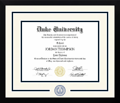 Duke University diploma frame - Dimensions Spirit in Gotham
