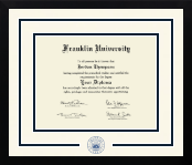 Franklin University diploma frame - Dimensions Spirit in Gotham