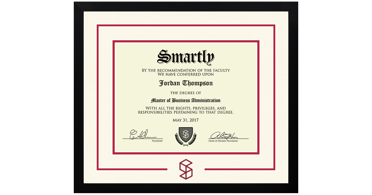 Smartly Frame Examples Smartly Diploma Frame Church Hill Classics