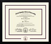 North Carolina Central University diploma frame - Dimensions Spirit in Gotham