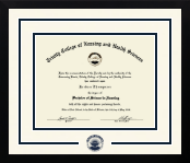 Trinity College of Nursing & Health Sciences diploma frame - Dimensions Spirit in Gotham
