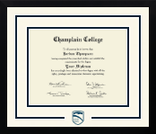 Champlain College diploma frame - Dimensions Spirit in Gotham