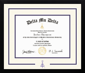 Delta Mu Delta Honor Society diploma frame - Dimensions Spirit in Gotham