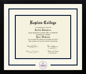 Kaplan College diploma frame - Dimensions Spirit in Gotham