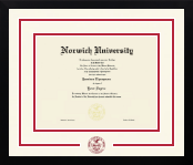 Norwich University diploma frame - Dimensions Spirit in Gotham