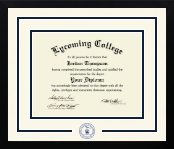 Lycoming College diploma frame - Dimensions Spirit in Gotham